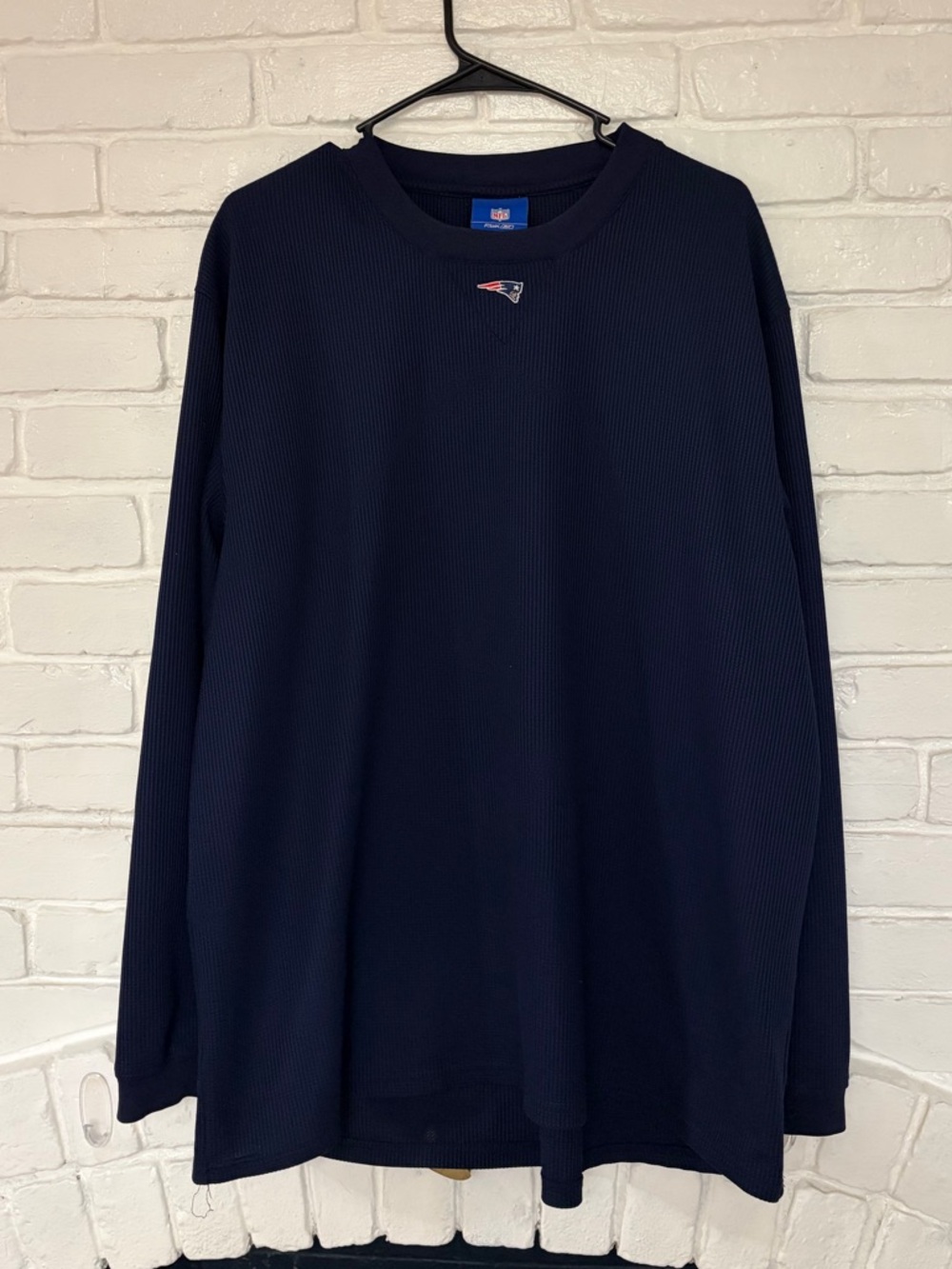 Vintage men’s New England patriots thermal long sleeve shirt size extra large